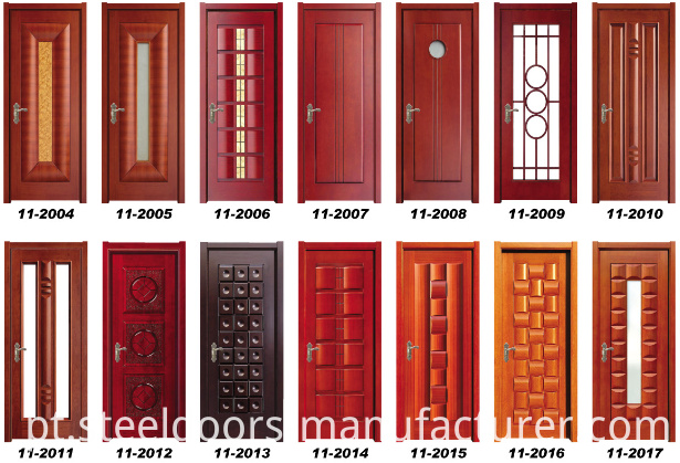 High Quality Wood Interior Door (11-6002) with Door Frame